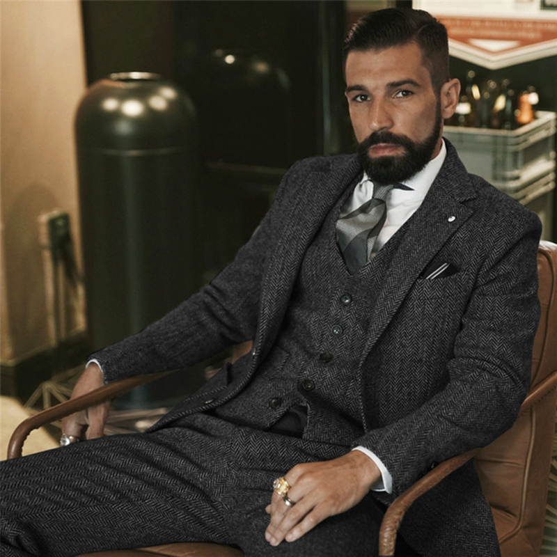 Мужской твидовый костюм в елоч – обзор и цена Men Grooming Outfit