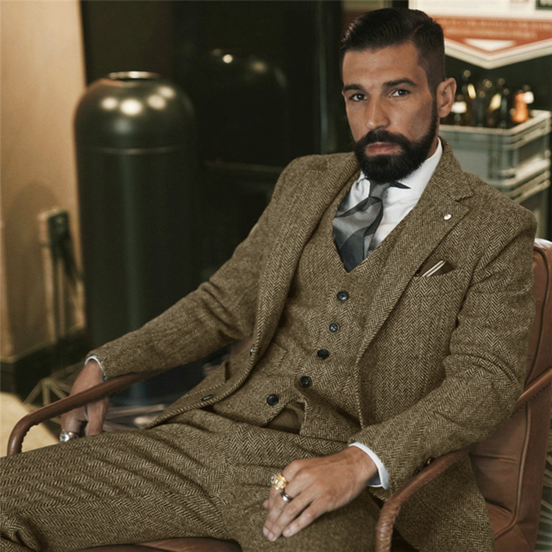 Мужской твидовый костюм в елоч – обзор и цена Men Grooming Outfit